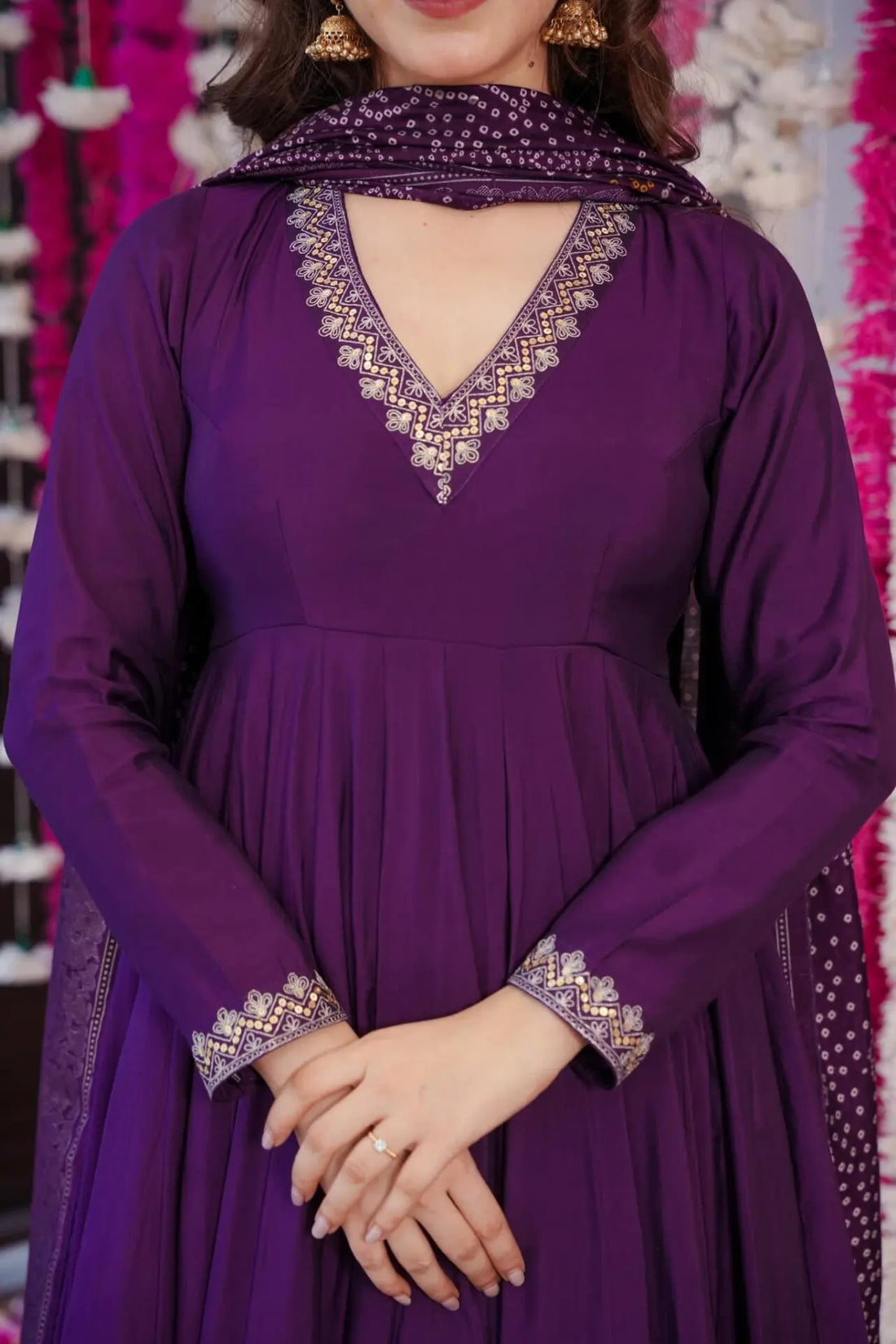 Elegant Purple Suit Set – Festive Ready Ethnic Wear