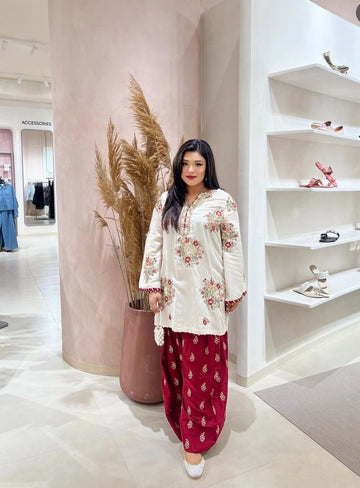 Farsi Gulab Co-ord Ensemble