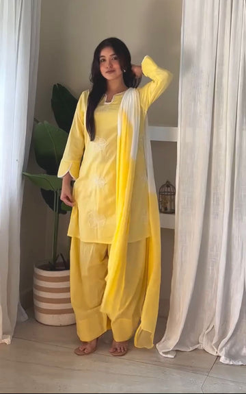 Yellow embroidery farsi