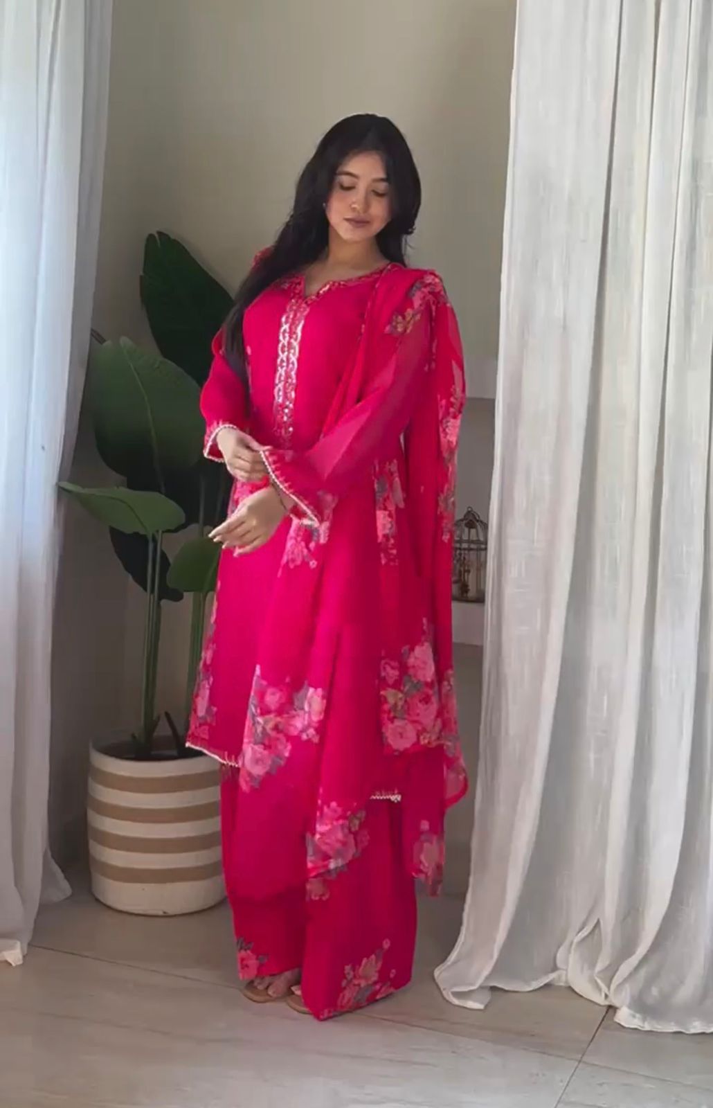 Floral rose Farsi set